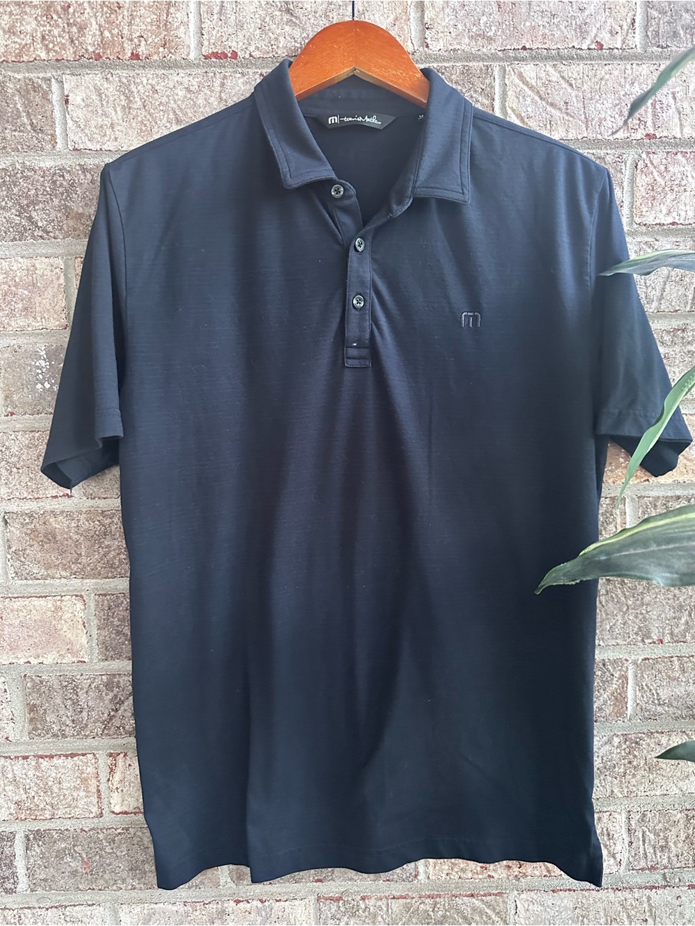 Travis Mathew Men's Black Golf Polo Shirt